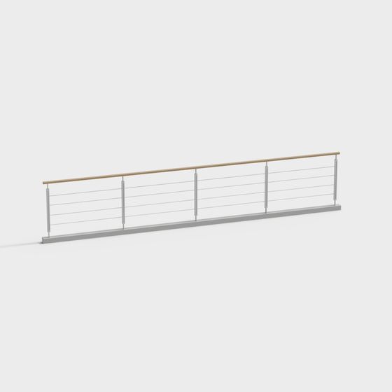 Minimalist Railing Design 3D model