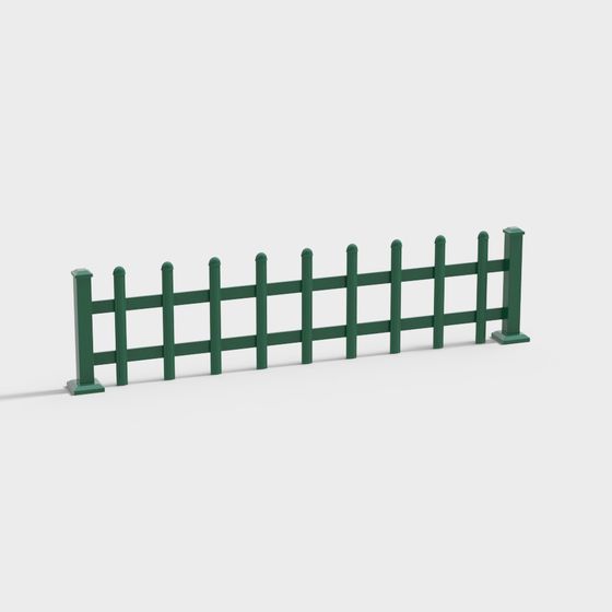 Rustic Greenery Fence 3D model