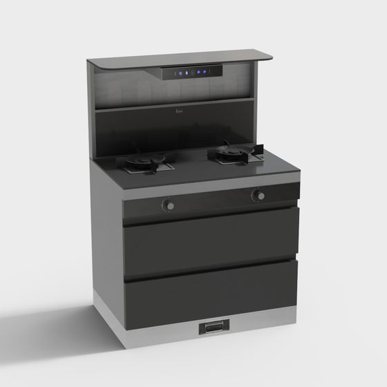 Modern Minimalist Gas Stove 3D model