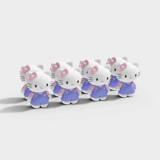 Charming Hello Kitty 3D Models for Creative Projects