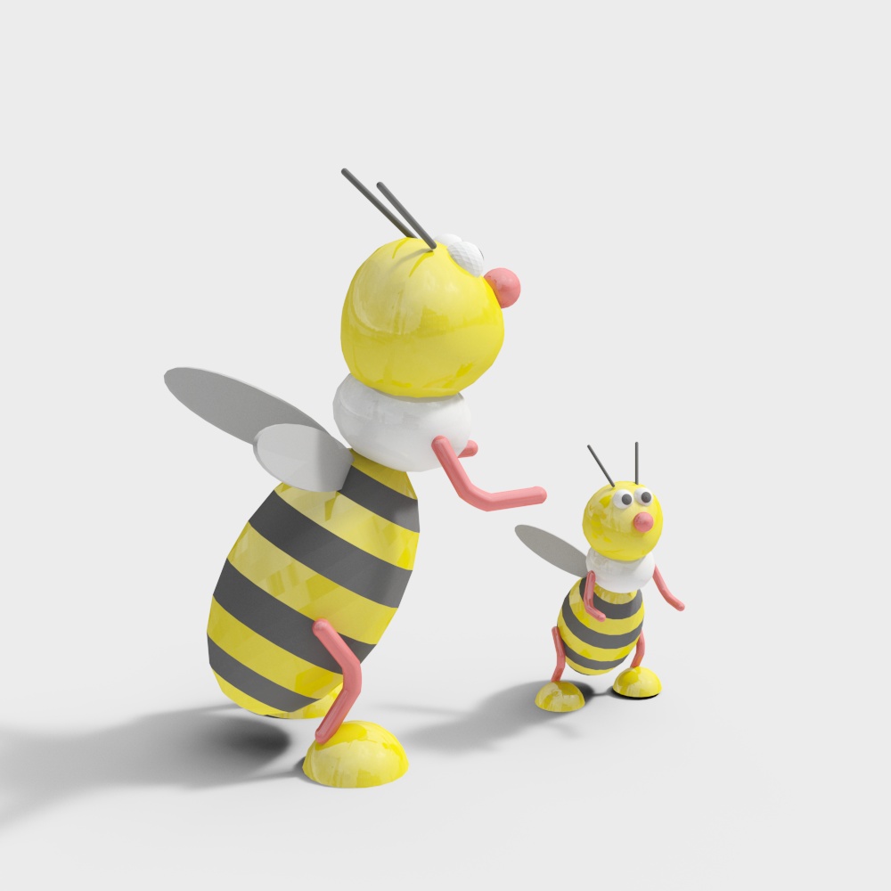 Sweet Little Bees 3D model