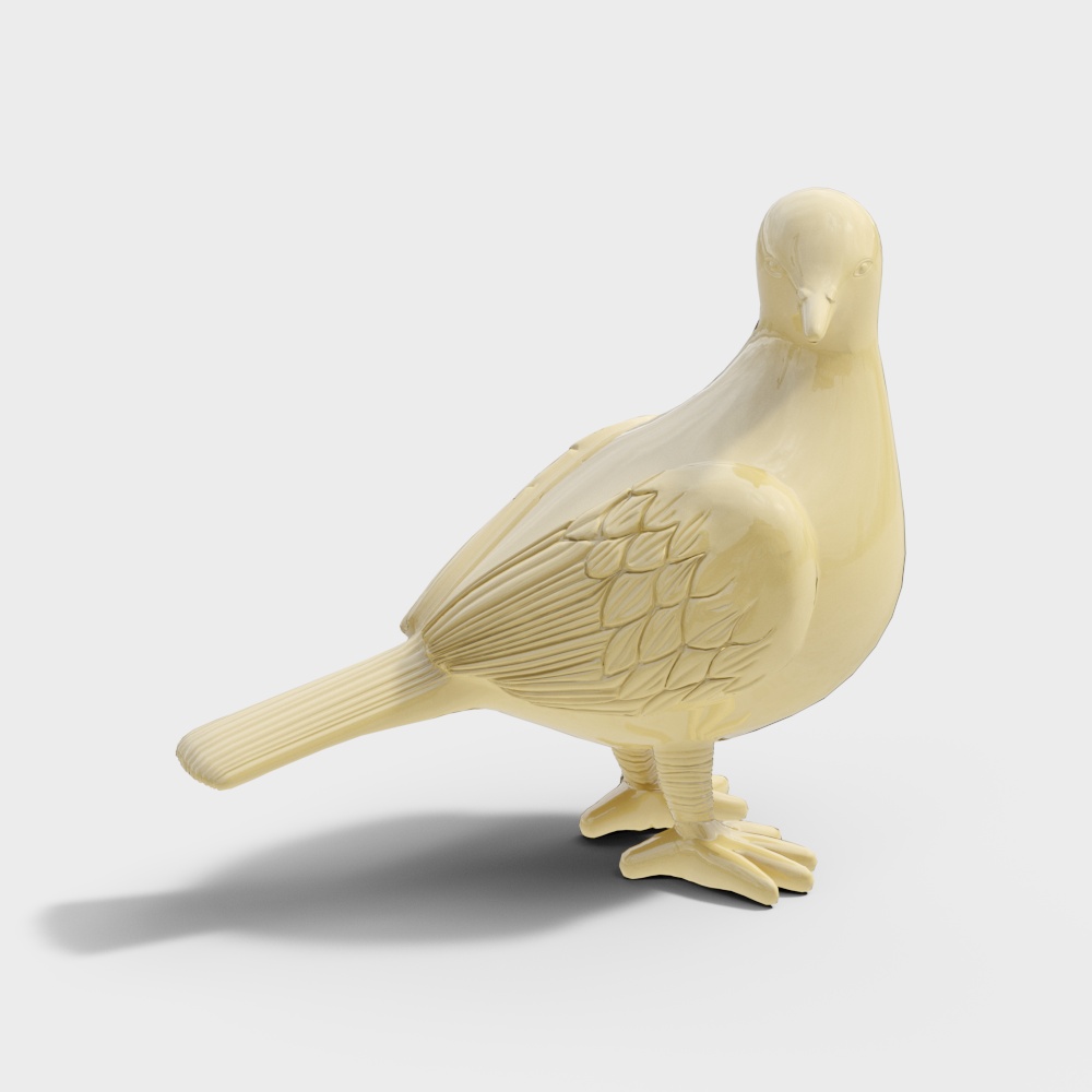 Ethereal Pigeon 3D Model - Peace Messenger