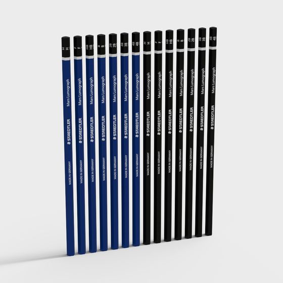 Pencil Collection 3D model