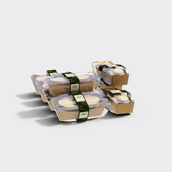 Delightful Dessert Boxes 3D model