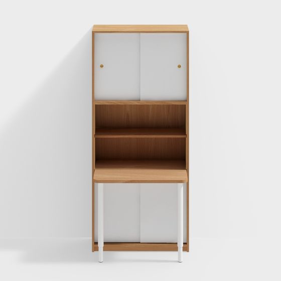 Urban Bookshelf 3D model for Modern Spaces