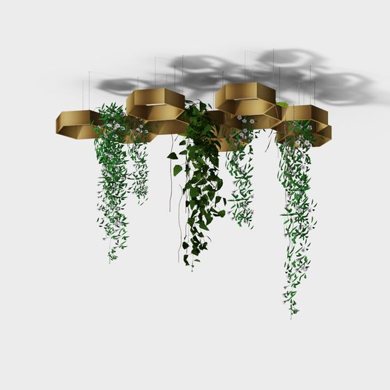 Grüner Pflanzen-Decke