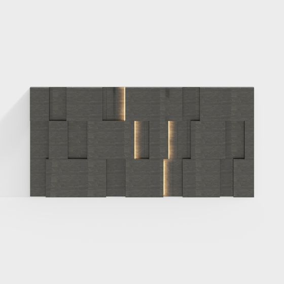 ผนังหลังหินอิฐ