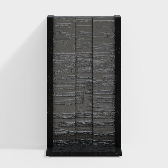 Unique Urban Gate Low Poly 3D Model