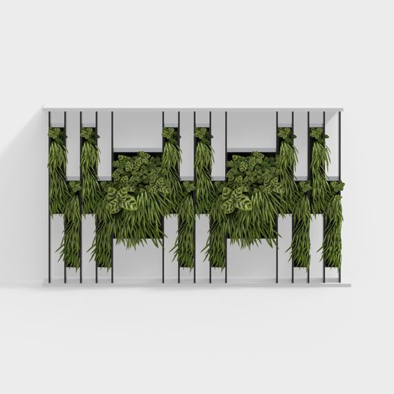 ผนังพื้นหลังพืชสีเขียว