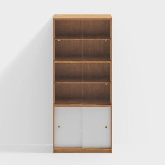 Modern Minimalist Bookshelf 3D model