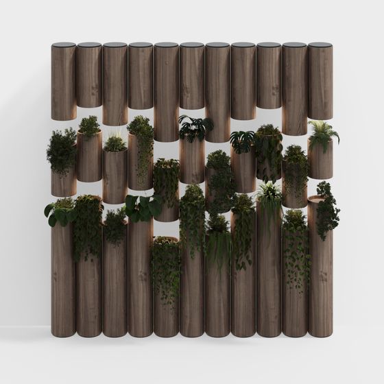 Vertical Garden 3D Model for Contemporary Spaces