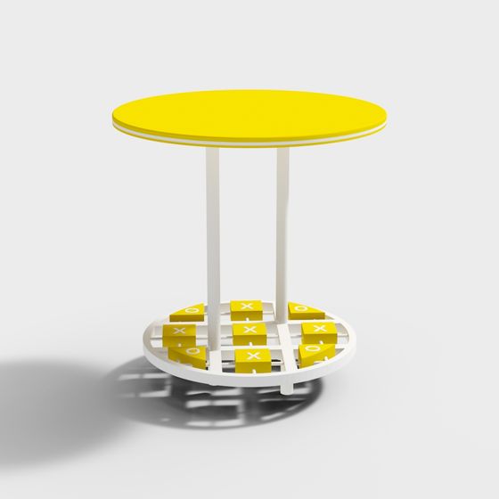 Tic-Tac-Toe Table 3D model