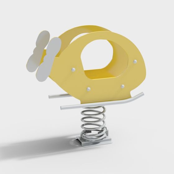Playful Toy Helicopter 3D model for Children’s Spaces