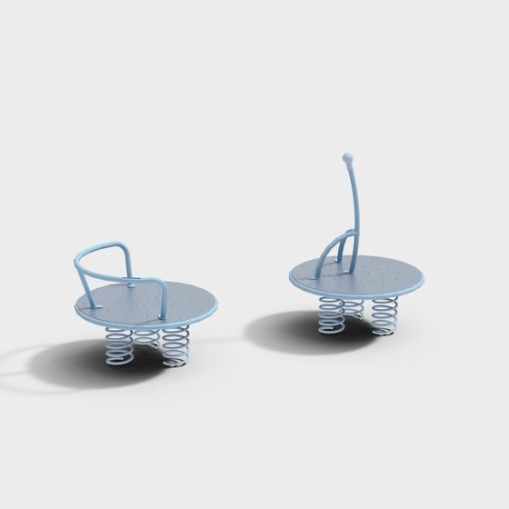 Whimsical Spring Swing 3D model