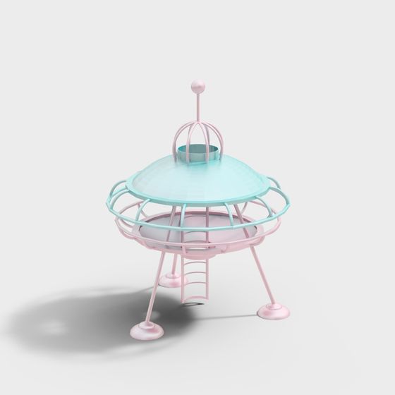 Sky Nest 3D model in Dreamy Color Palette