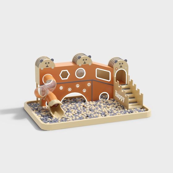 Happy Playhouse 3D model for Creative Projects