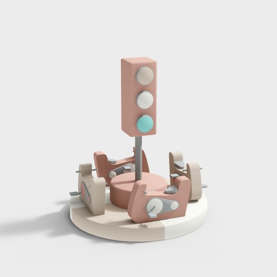 City Eye Low-Poly 3D Model