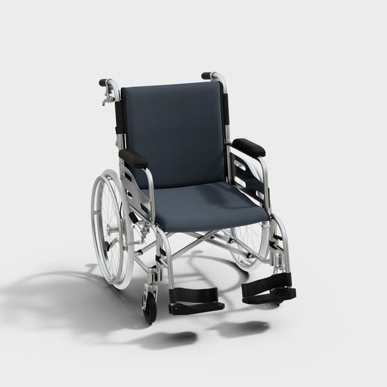 Elegant Wheelchair 3D model for Modern Projects