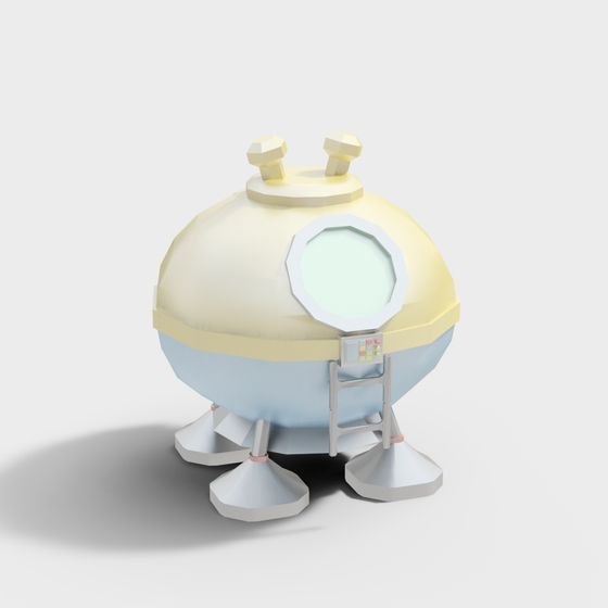 Mini Submarine 3D model for Deep Sea Adventures