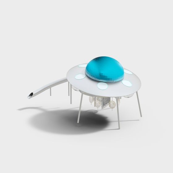 Futuristic UFO Dining Table 3D model
