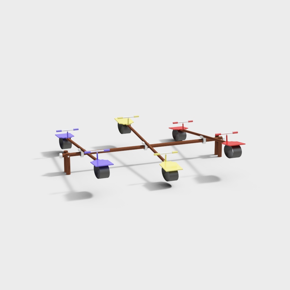 Colorful Quad Bike 3D model