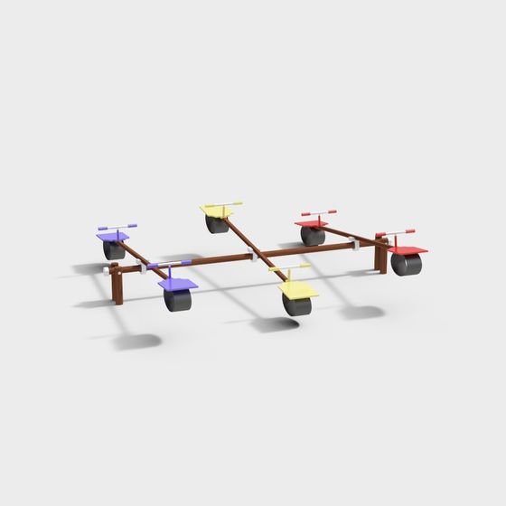 Colorful Quad Bike 3D model