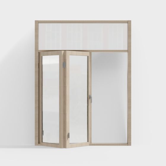 Modern Glass Door 3D model