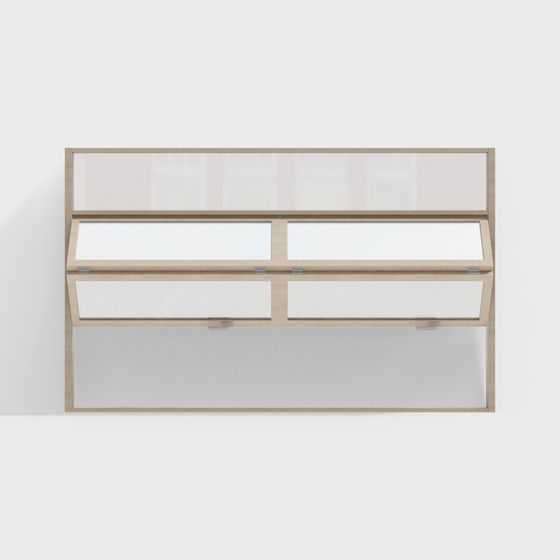 Modern Glass Display Cabinet 3D model