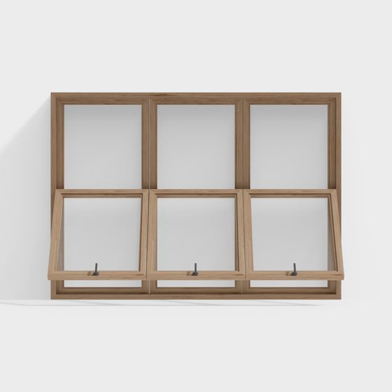 Elegant Minimalist 3D Window Frame Model