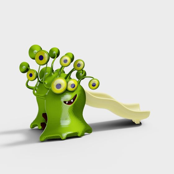 Curious Multi-Eyed Creature 3D model