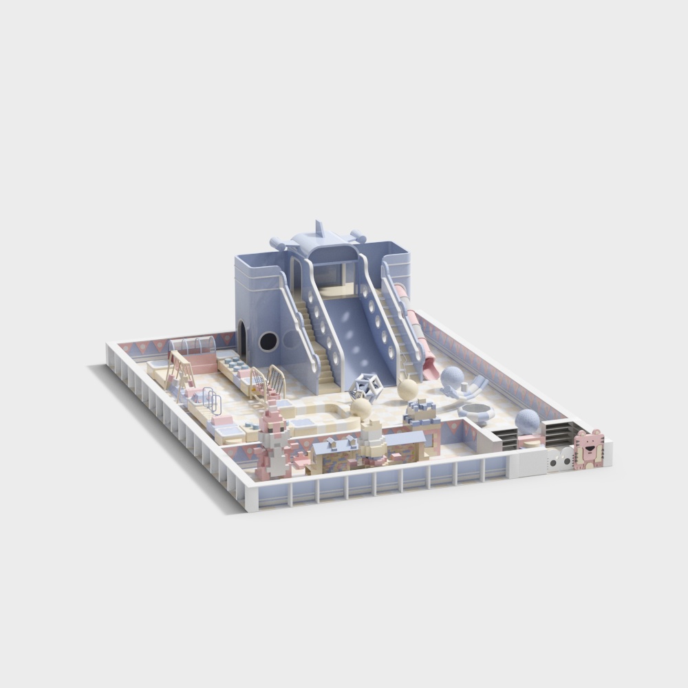 Whimsical Playground 3D model for Designers and Developers