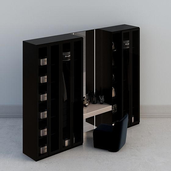 Urban Closet 3D model for Modern Spaces