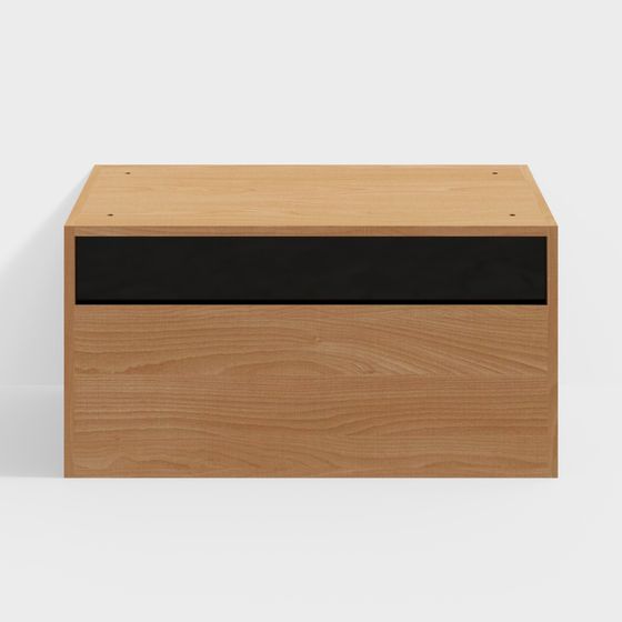 Stylish Wooden Storage Cabinet 3D model