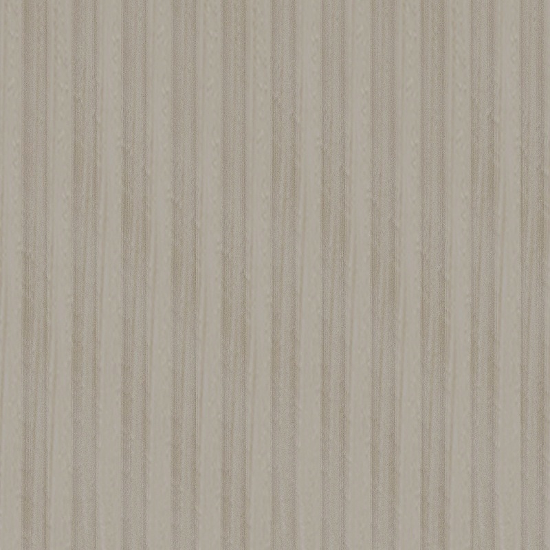 Beige striped wall panel texture with vertical lines and smooth surface on white background