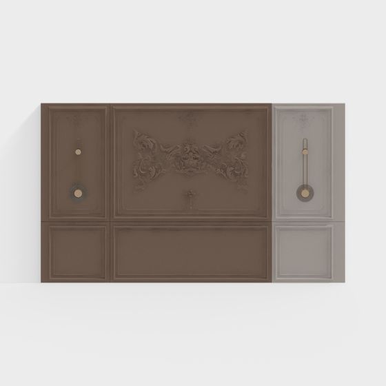 Vintage Relief Panel 3D model