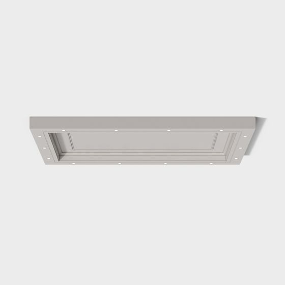 Embedded Ceiling LED Strip Light 3D model