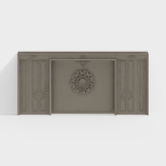 Elegant Low-Polygon Porch 3D model