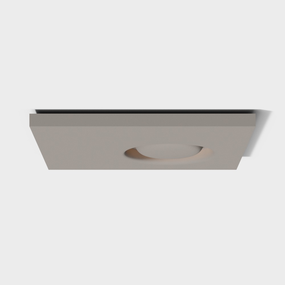 Minimalist Embedded Lighting 3D Model – Soft Gray Glow
