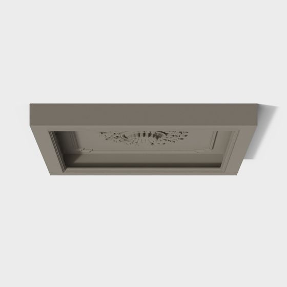 Vintage Ornate Ceiling 3D model for Modern Design