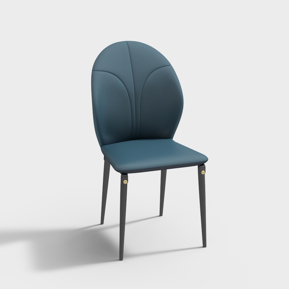 เก้าอี้ทานข้าวซีรีส์หรูสไตล์มินิมัลลิสต์ clj-as-921# - สีน้ำเงิน