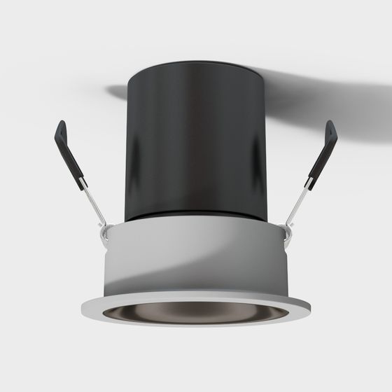 Elegant Low-Polygon Spotlight 3D model for Creative Spaces