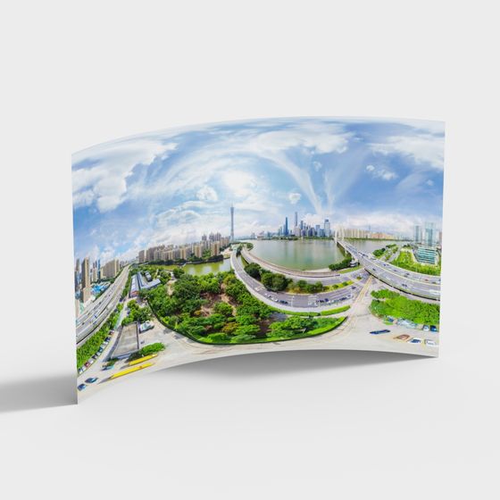 Urban Oasis Low Poly 3D Model for Contemporary Designs