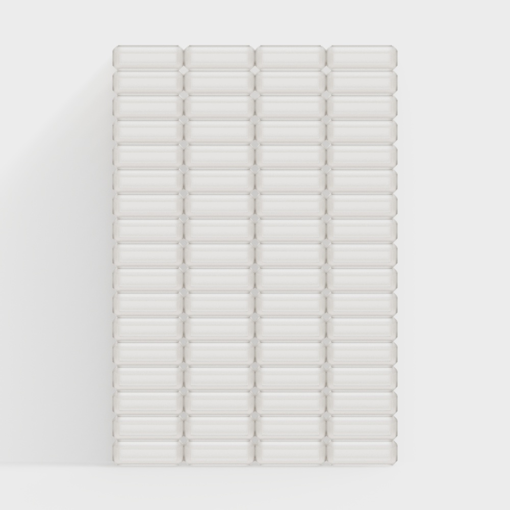 白色現代玻璃磚隔牆