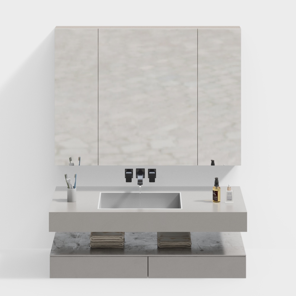 Meuble de salle de bain moderne