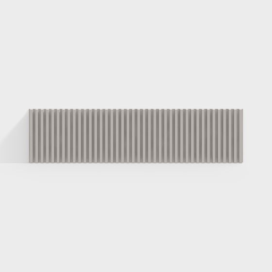 Urban Fence Low Poly 3D Model