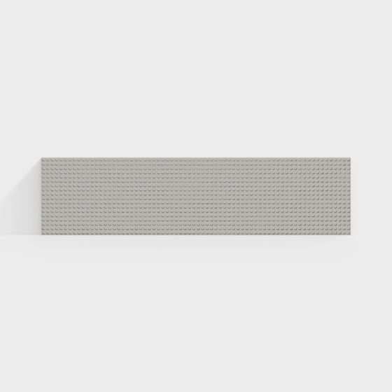 Minimalist Gray Block Board 3D model