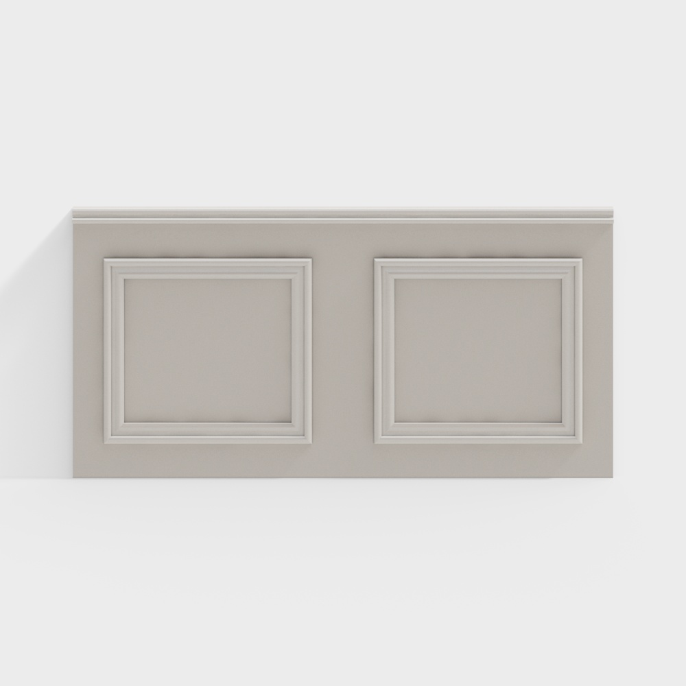 Simple European wainscoting