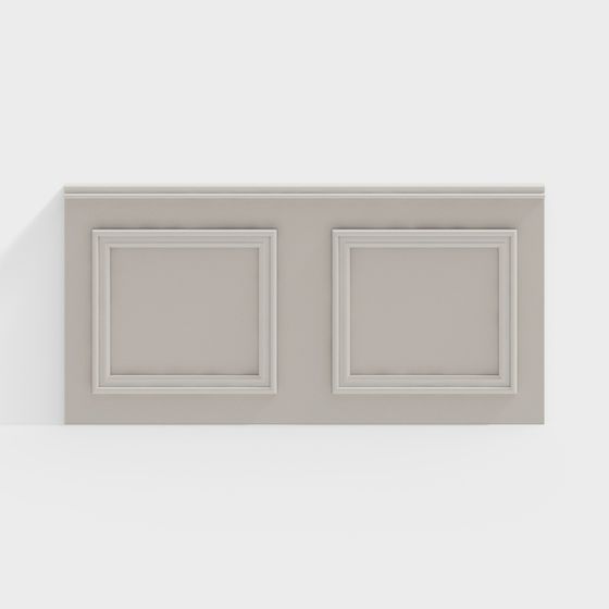 Unique Low-Poly Wall Panel 3D model