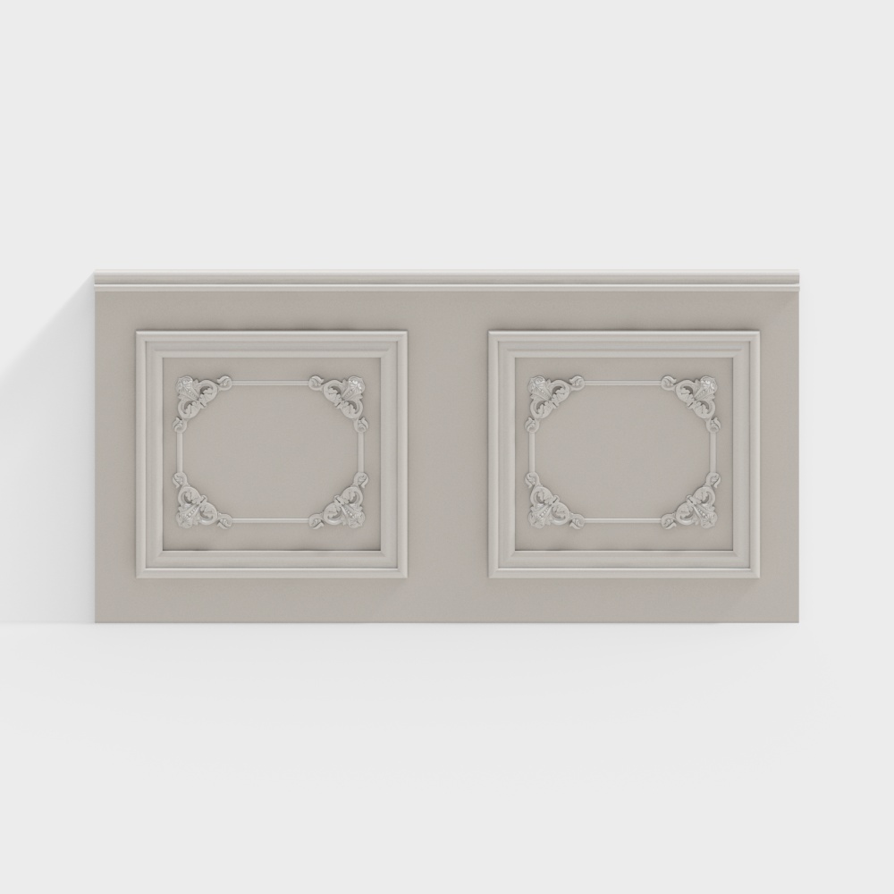 Simple European wainscoting