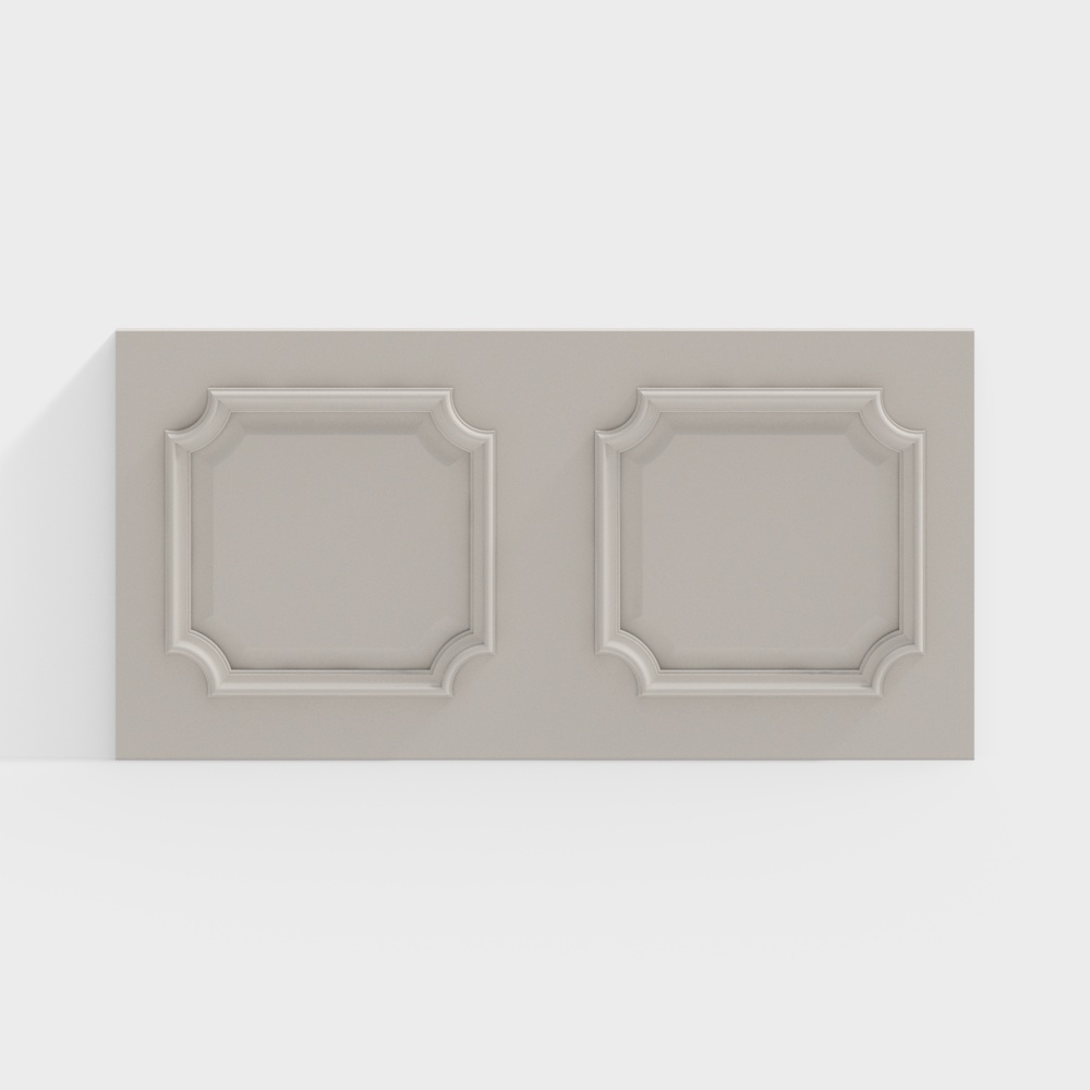 Simple European wainscoting